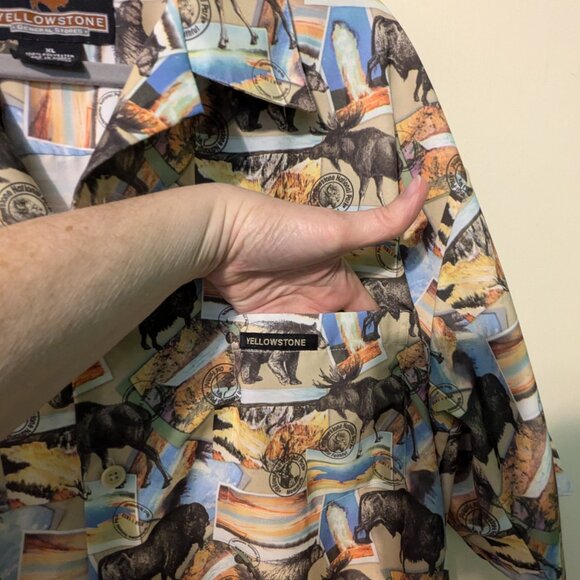 Yellowstone General Store Hawaiian style shirt men's XL - Picture 3 of 5